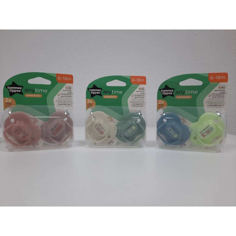 Chupetas Anytime 6-18 meses (pack 2)