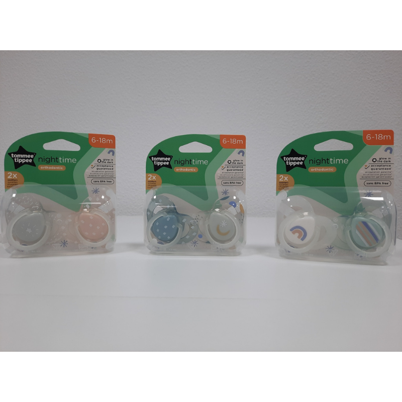 Chupetas Nighttime 6-18 meses (pack 2)